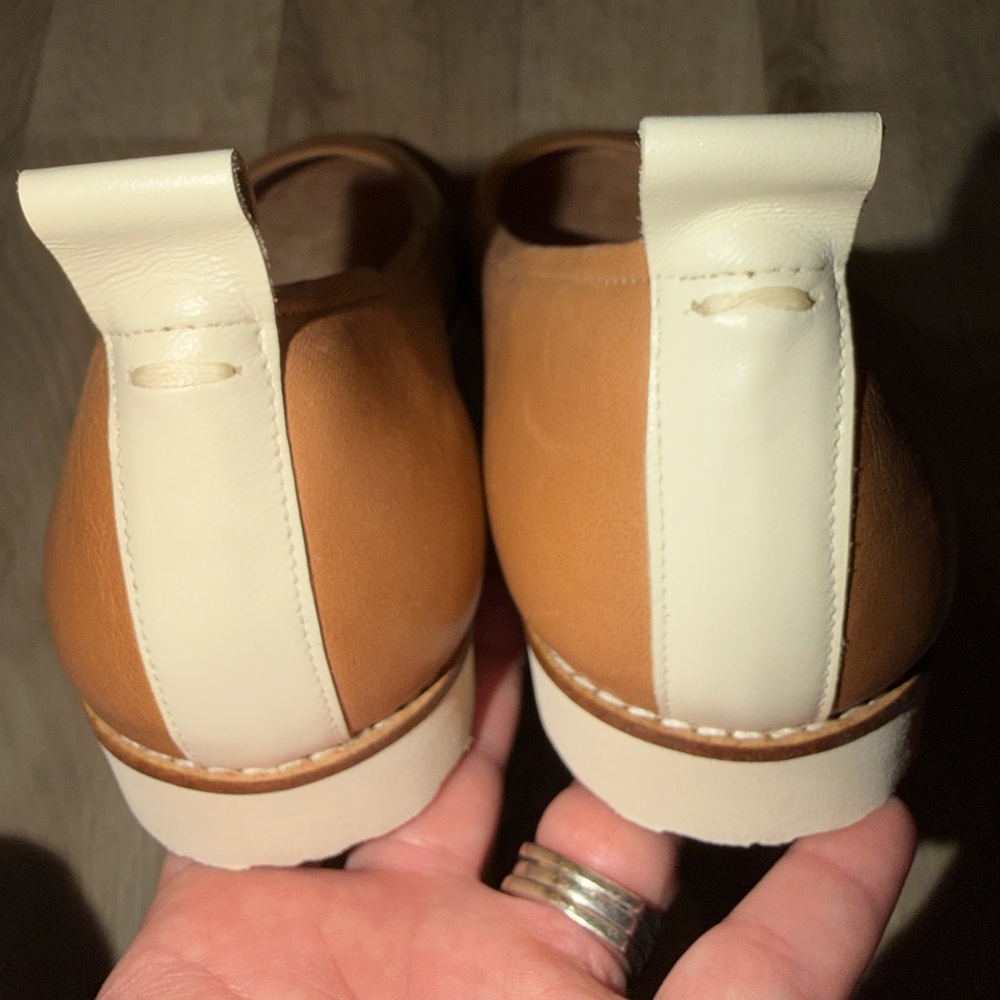Brioso Emmaline Brown Brazilian Leather Flat Comfort Wedge Sz 9.5 NWOT $150 - Picture 6 of 8